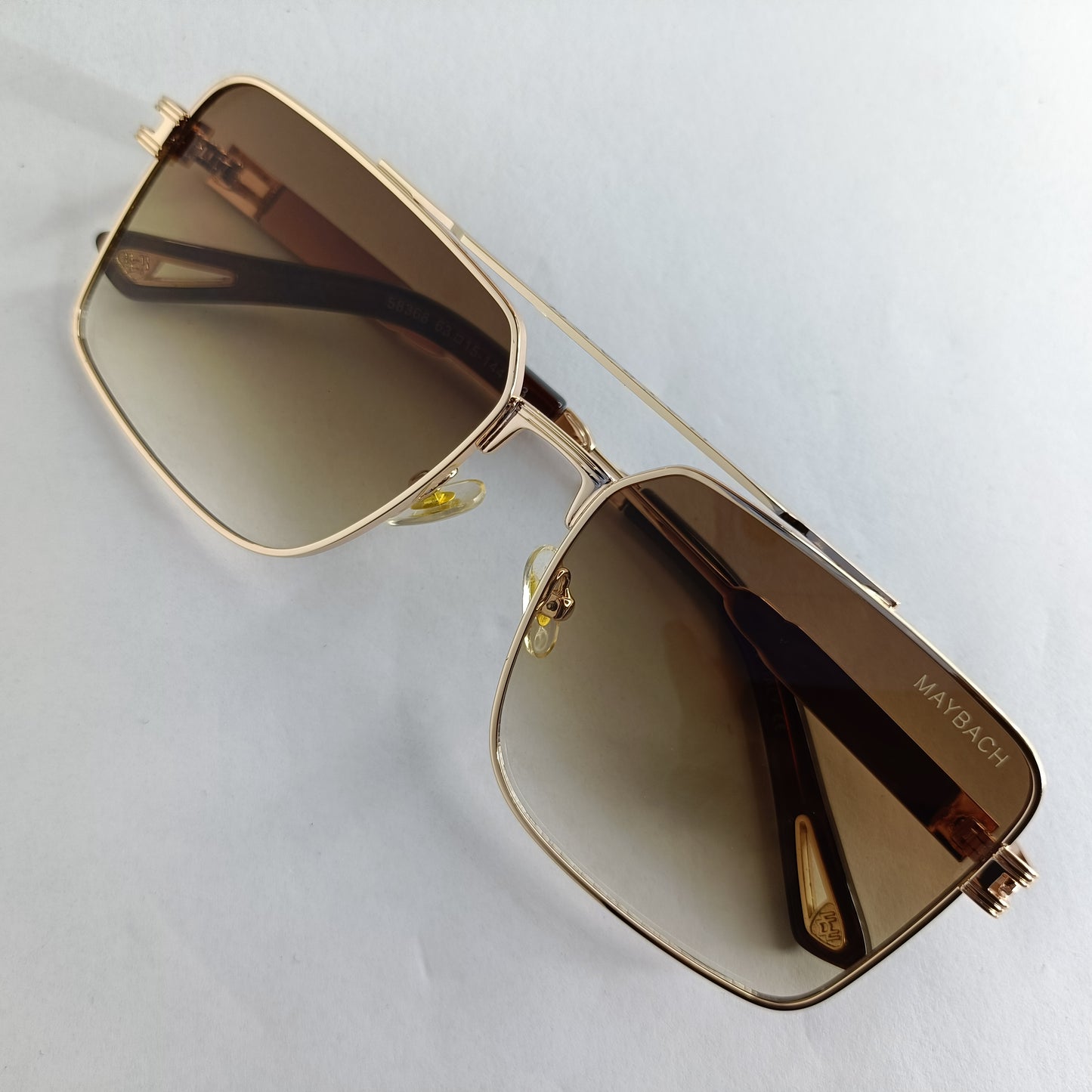 Maybach Unisex Sunglasses S-244 Golden Brown Combo